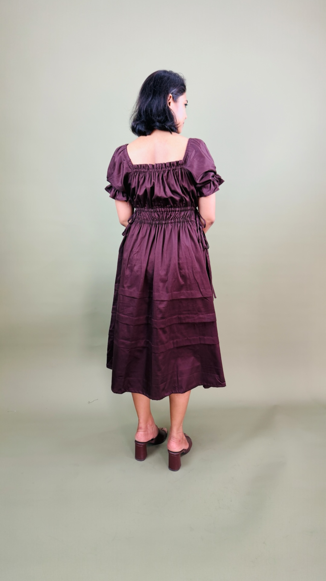Plum Reverie Midi Dress