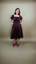 Plum Reverie Midi Dress