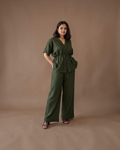 Olive Green Drawstring Co-ord Set
