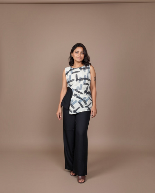 Abstract brushstroke co-ord set - front view